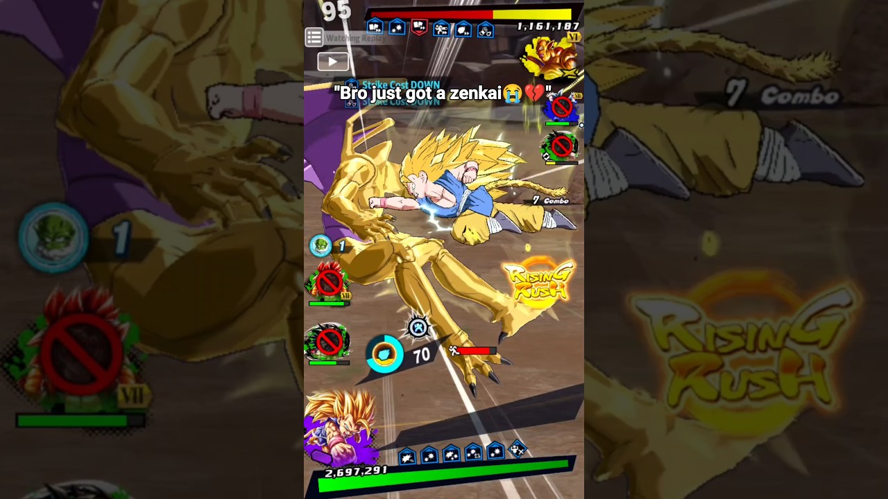 "LF SSJ3 Goku Cooked Zenkai Nuova Shenron😳💥" (Dragon Ball Legends) 