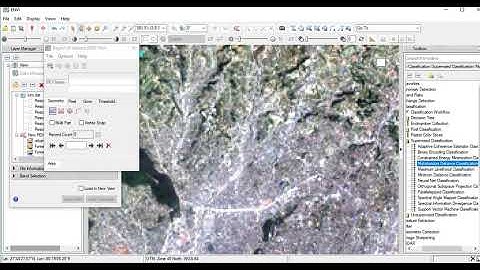 Supervised classification in ENVI:  Parallelepiped method
