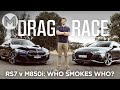 Audi RS7 vs BMW M850i DRAG RACE! | MOTOR