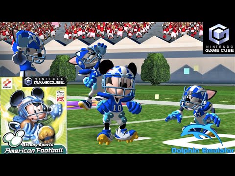 Disney Sports : American Football (2002) Nintendo GameCube Gameplay in HD (Dolphin)