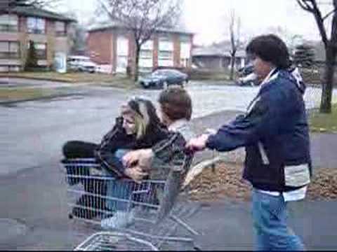 Shopping Cart + Street = Good Times