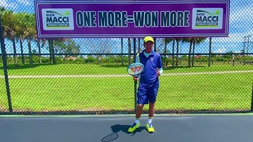 Watch this stroke mechanics at an all-time high! Watch this! - Rick Macci