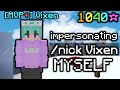 Impersonating MYSELF in bedwars (solo bedwars)