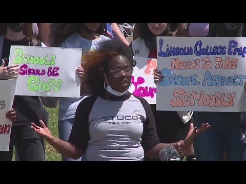 Students walk out at Lincoln College Prep in Kansas City