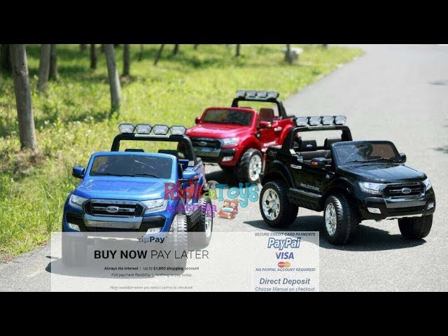 12V Ford Ranger Lariat Ride-On Electric Car for Kids by Huffy 