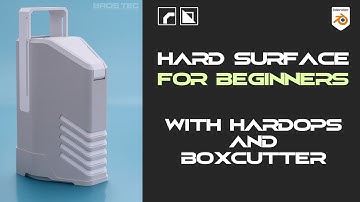 Hard Surface for Beginners - Blender tutorial with HardOPS and Boxcutter