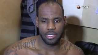 LeBron James: Postgame Interview Cavaliers vs Maccabi - Preseason 2014