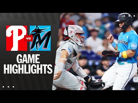 Phillies vs. Marlins Game Highlights (9/7/25) | MLB Highlights