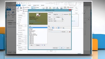 How to create Electronic Business Cards in Microsoft® Outlook 2013 on a Windows® 8.1 PC