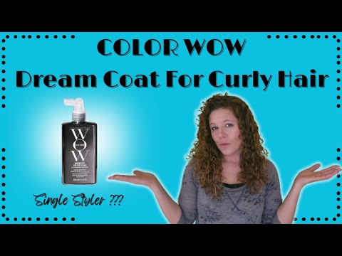 Color WOW Dream Coat for Curly Hair | First Impression as a Single Styler |