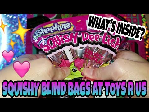 NEW SQUISHIES AT TOYS R US ~ SHOPKINS SQUISH DEE LISH SQUISHY BLIND BAG OPENING ~ WHAT S INSIDE ...