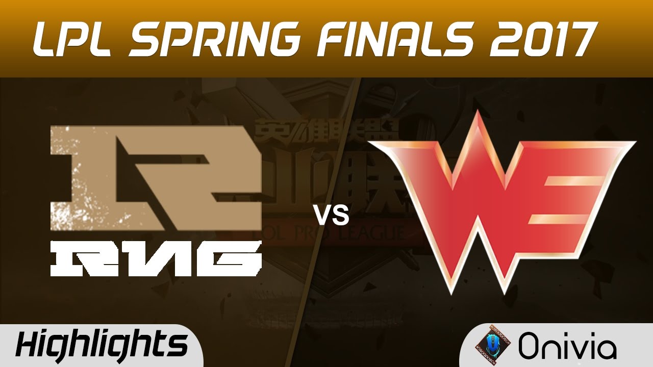 RNG vs WE Highlights Game 3 LPL Spring Finals 2017 Royal Never Give Up vs Team WE