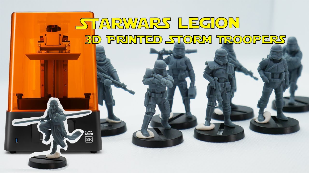 Elemental ordlyd hane 3d Printed Star Wars Legion, Real Vs Printed Storm Troopers | Phrozen Mini  8k - YouTube