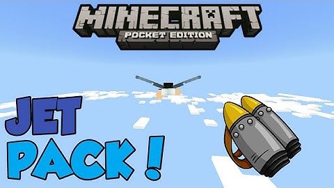 Minecraft PE | How to Make a Working JetPack! | Command Block creation