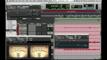 Mixing in Pro Tools 12 -  5 minute Audio Hacks - Gain Staging w/ Waves VU Meter