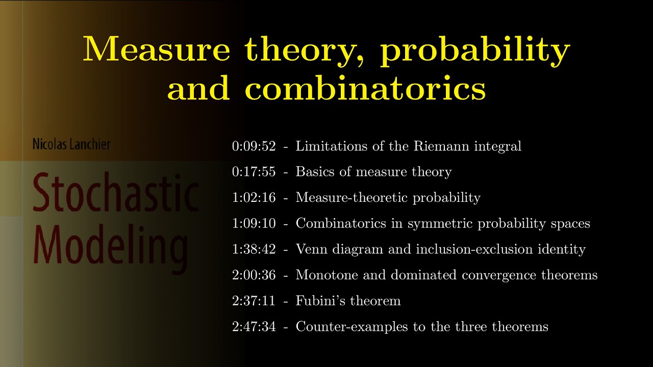 Measure theory and probability