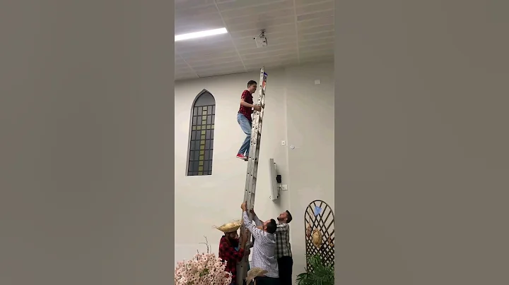 Stay safe while working at heights! Always ensure your ladder is secure #ladder #najmaconsultancy