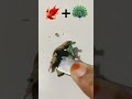 clay mixing LIGHT RED & GREEN #orginal #trending #art #clayart #funny #relaxing #reels #satisfying