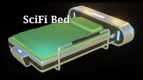 Blender 2.8: Modeling a SciFi Bed