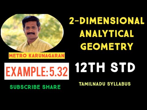 12th Std Maths Example 5.32 The maximum and minimum distances of earth from sun are 152x10^6 km and