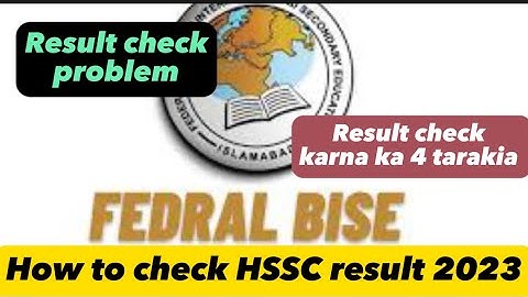 How to check federal board result 2023 | how to check check fbise result 2023 | how to check fbise