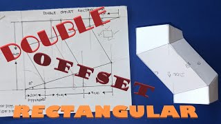 DOUBLE OFFSET - RECTANGULAR : How to make/fabricate it? Sheetmetal fabrication. ENGLISH Subtitle