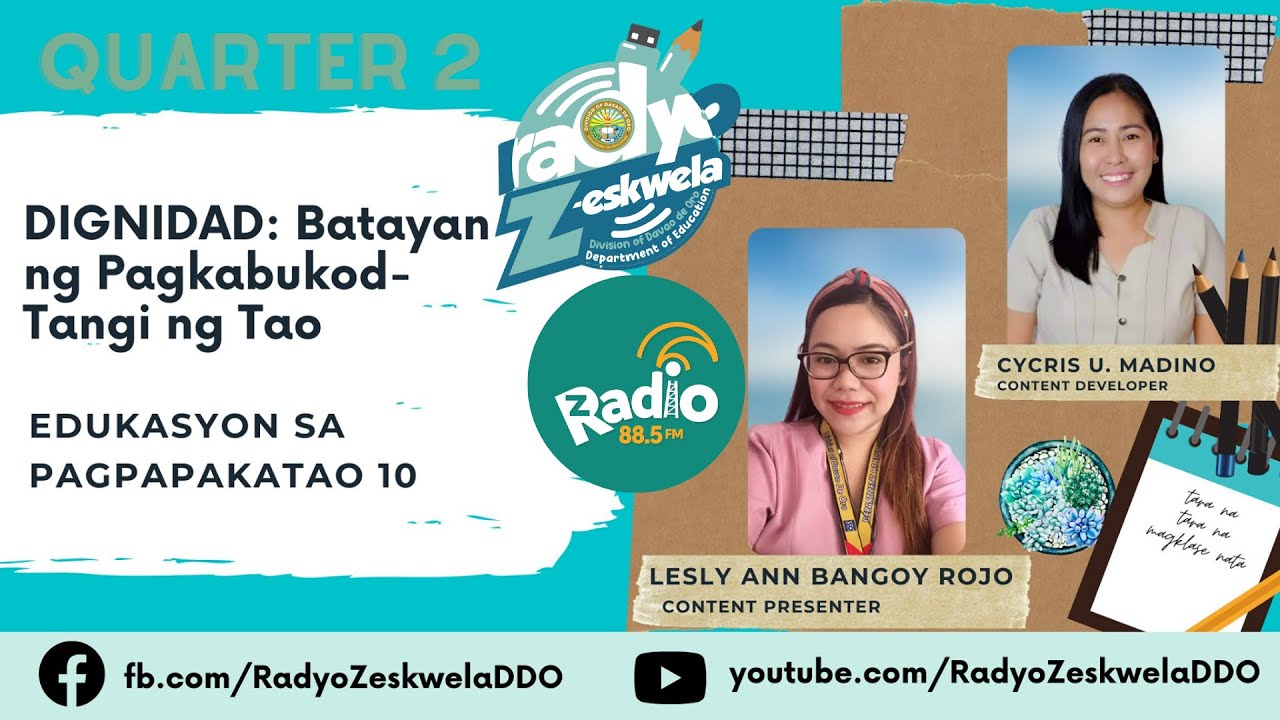 EDUKASYON SA PAGPAPAKATAO 10 - Dignidad: Batayan ng Pagkabukod-Tangi ng