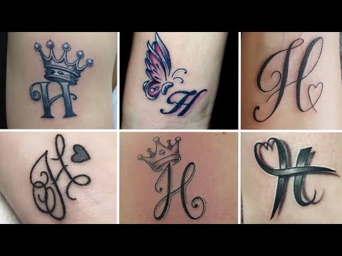 H Letter Tattoos