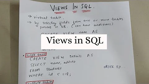 VIEWS IN SQL WITH EXAMPLES | WHY VIEWS ARE USED?