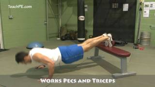 Weight Training Workout - Press Up - Decline