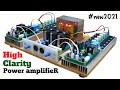 Diy 750w  750w stereo amplifier using 2sc5200  2sa1943 transistor  cbz project