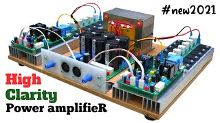 DIY 750W + 750W Stereo Amplifier using 2SC5200 & 2SA1943 Transistor - cbz project
