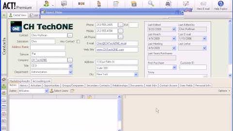 Build those relationships with Sage ACT! Notes -betteractnow training