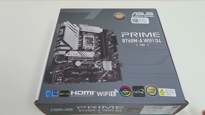 Asus Prime B760M-A Wifi D4: Simple Unboxing Video