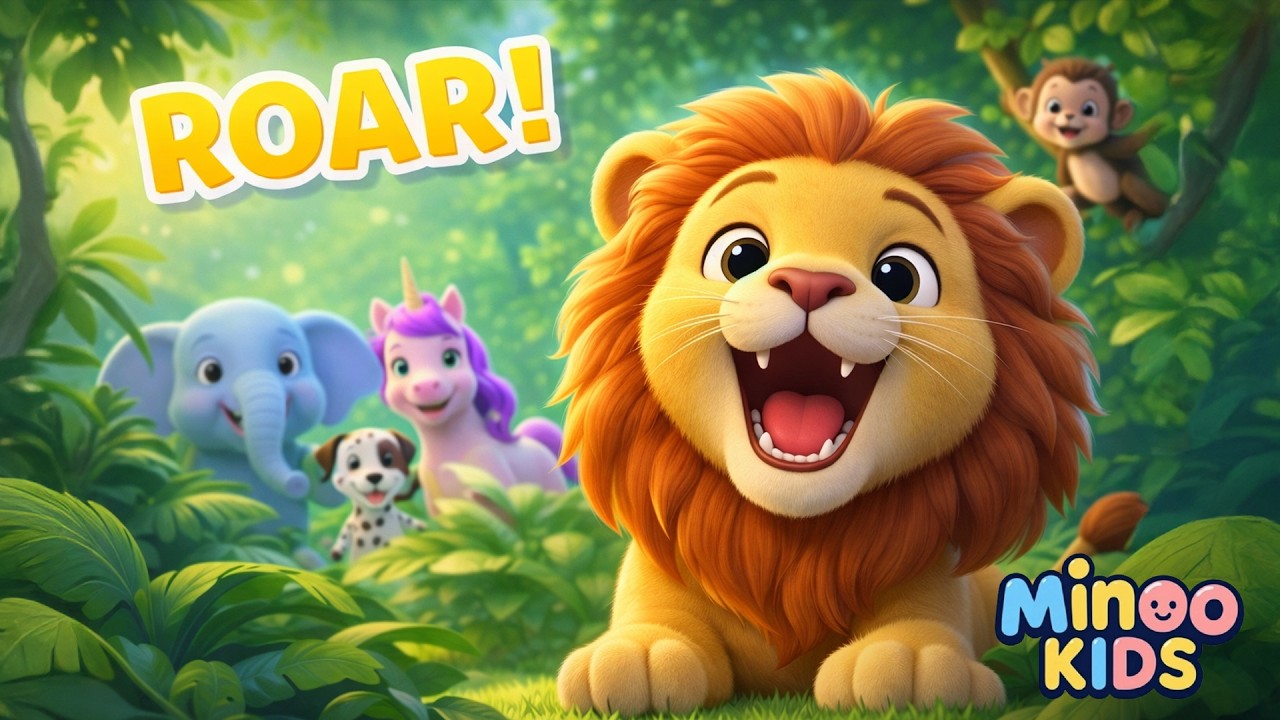 Animals Song for Kids 🐶🦁 | Animal Sounds & Movement | Nursery Rhymes