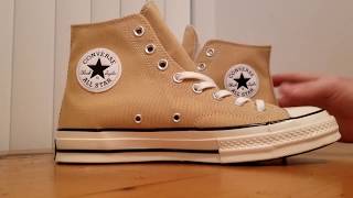 2019 yellow converse chuck taylor 70 review and on feet w/ black laces