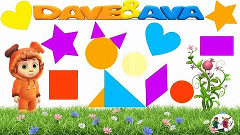 Learn Shapes with Dave and Ava  🌧️🌞 Shapes for Kids Learning