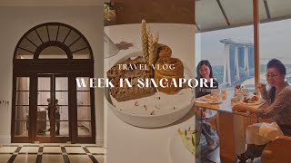 SINGAPORE VLOG🥰 Ritz Carlton Millenia suite, shopping, Odette Michelin 💫, SIA business class ♥️
