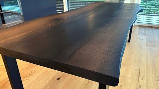 2500 Year Old Bog Oak Live Edge Dining Table -