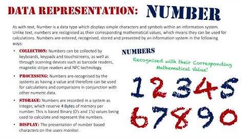 Digital Representation of Data: Number