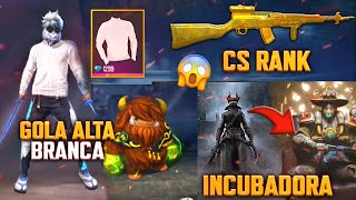 GOLA ALTA BRANCA, BAU-BAU COM 3 TIROS, RECOMPENSA DA PRÓXIMA TEMPORADA DO CS - NOVA ATUALIZAÇÃO FF
