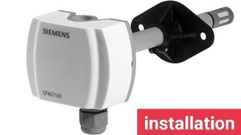 Temperature humidity sensor  institutions for AHU. BMS system