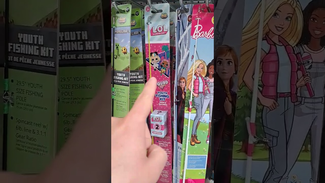 Marvel Avengers, Minecraft, Barbie, Paw Patrol Fishing Poles at Walmart PJ Mask, Hot Wheels, Moana