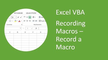 Excel VBA - How to Record a Macro
