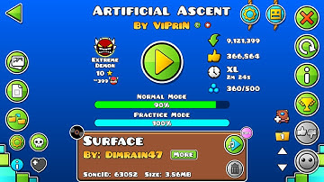 Artificial Ascent 90% [New Hardest] | Livestream #9