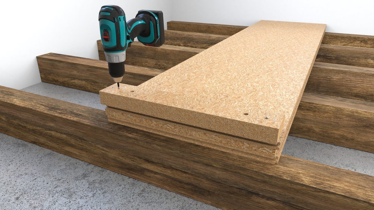 SRUBOKLIN System installation of OSB on wooden ceilings, floors