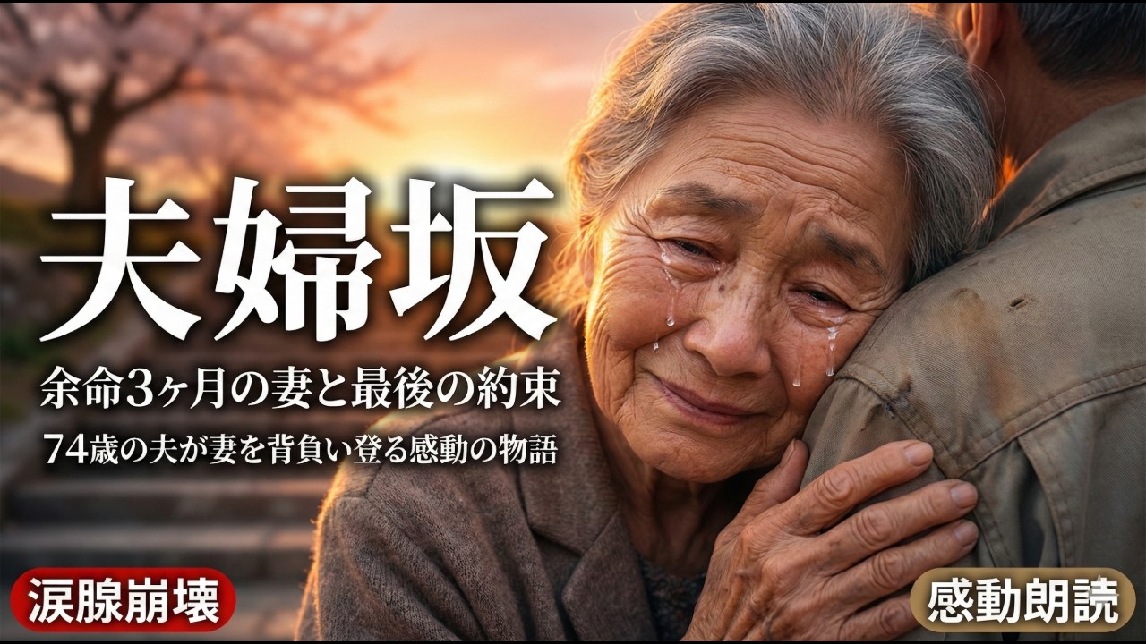 【涙腺崩壊】夫婦坂 - 余命３ヶ月の妻と最後の約束【感動朗読】