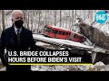 Narrow escape for Biden? Bus plunges into ravine in Pittsburgh after bridge collapse