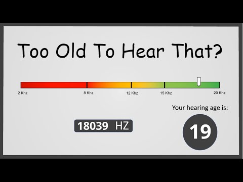 How Old Are Your Ears ? Hearing Test