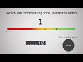 How Old Are Your Ears ? Hearing Test Mp3 Song